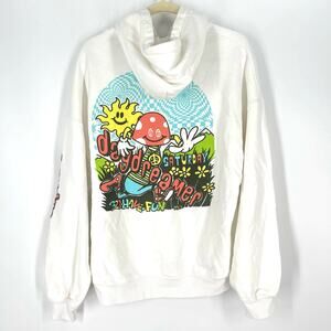 Daydreamer Flyer Oversized Mushroom Hoodie Sweatershirt Size Small
